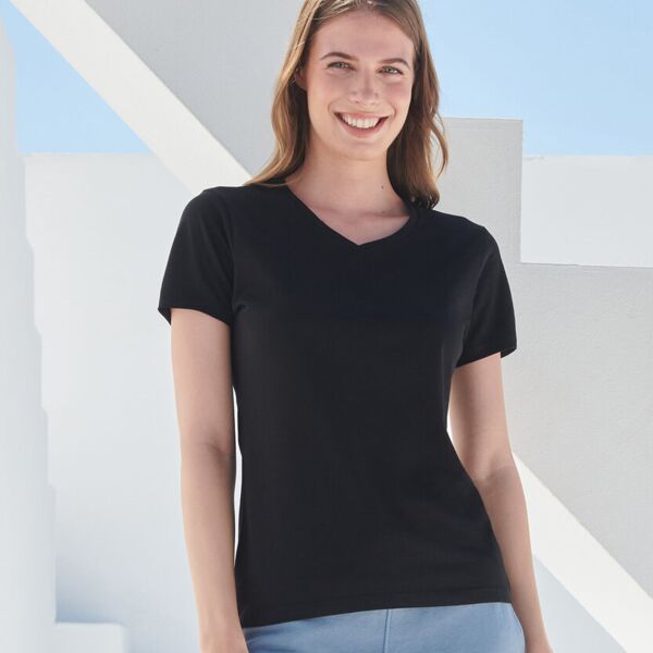 Feel good women's stretch v-neck t-shirt Thumbnail