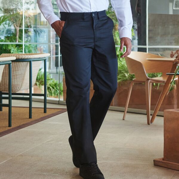 Henbury 65/35 Flat Fronted Chino Trousers Thumbnail