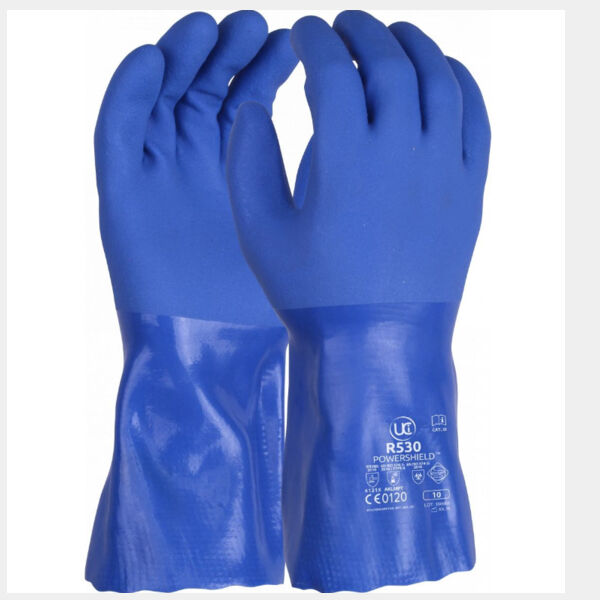 R530 Powersheild - Blue Triple Dip PVC Gauntlet (Pack of 10) Thumbnail